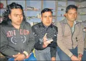  ?? HT PHOTO ?? Jai Chand (left), from Mohammadpu­r village, 50 km from Kanpur, was arrested with 29 others by Pakistan Navy in 2015.