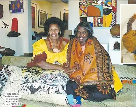  ?? Picture: SUPPLIED ?? The late Taraivina Wati in Central Australia.