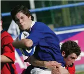  ??  ?? A young Ian McKinley playing for Leinster A, December 2007