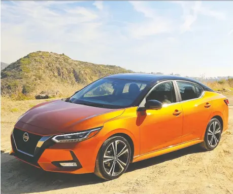  ?? PHOTOS: GRAEME FLETCHER/DRIVING ?? Part of Nissan’s 2020 refresh of the Sentra is the eliminatio­n of the previous array of trim levels.