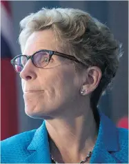  ?? CHRIS YOUNG/ THE CANADIAN PRESS FILES ?? Ontario Premier Kathleen Wynne seems less interested in actually meeting with Prime Minister Stephen Harper than in complainin­g about being unable to meet with him .