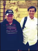  ??  ?? In Old Cairo are Bishop Leonardo Medroso and Father Ted Torralba