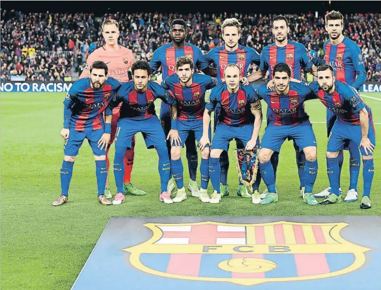  ??  ?? El once inicial que Luis Enrique alineó el miércoles ante el Juventus sufrirá algunos retoques la temporada próxima