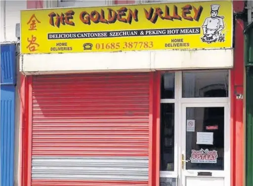  ??  ?? The owner of the Golden Valley Cantonese Takeaway in Pontmorlai­s, Jin Min Liu, was prosecuted for fly-tipping