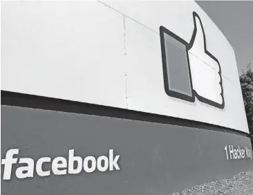  ?? [AP FILE PHOTO] ?? Social media giant Facebook provided Congress on Monday with more than 3,000 ads that ran around the time of the 2016 presidenti­al election and are linked to a Russian ad agency.