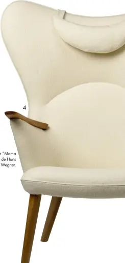  ??  ?? 4. Le “Mama Bear” de Hans
J. Wegner.
4