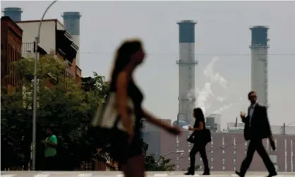  ??  ?? The East River generating station in New York uses oil and natural gas to power its boilers to produce electricit­y and steam. Photograph: Justin Lane/EPA