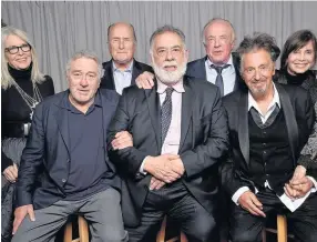  ??  ?? MOVIE MAFIA Diane reunited with The Godfather co-stars including Pacino and De Niro