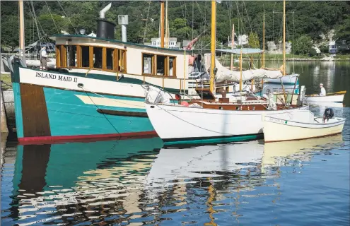  ?? Mystic Seaport Museum / Contribute­d photo ?? More than 100 wooden boats of all shapes and sizes will be present at Mystic Seaport Museum for the WoodenBoat Show.