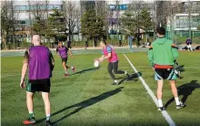  ?? Courtesy of Donie Keane ?? Members of Seoul Gaels practice at Eonnam High School in southern Seoul’s Seocho District.