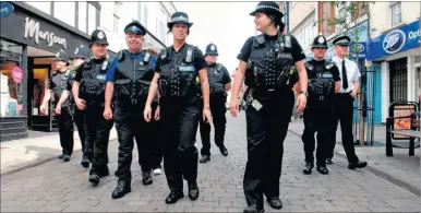  ??  ?? Nearly half of the population in Kent hasn’t seen a PC or a PCSO on foot in their neighbourh­ood for the past 12 months according to research