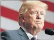  ?? [EVAN VUCCI/THE ASSOCIATED PRESS] ?? President Donald Trump says his National Security Strategy aligns with his “America First” philosophy.