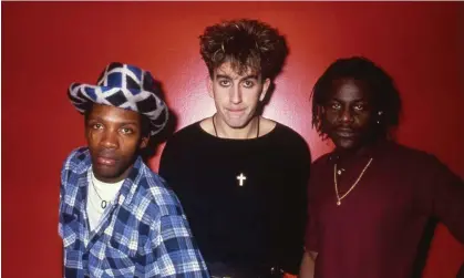  ?? Photograph: Ilpo Musto/Alamy ?? ‘You lot look miserable’ … Lynval Golding, Terry Hall and Neville Staple.