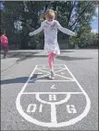  ?? SUBMITTED PHOTO ?? A Nether Providence Elementary School student plays hop scotch at recess.