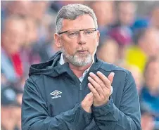  ??  ?? Hearts manager Craig Levein.