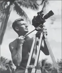  ?? Submitted photo ?? Edward Tenczar at war in the Pacific, where he served as a Marine combat photograph­er.