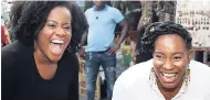  ?? FILE ?? Reggae artist Etana (left) shares a laugh with Reggae Month’s Anna-Kay Williams during the Bob Marley celebratio­ns, part of Reggae Month activities at the Bob Marley Museum.