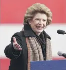  ?? AL GOLDIS/AP ?? Sen. Debbie Stabenow, D-Mich., says she won’t run for a fifth term.