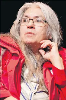  ??  ?? “If you’re writing our stories, what are we going to write? That’s so ridiculous,” says Indigenous poet Lee Maracle.