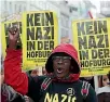  ?? PHOTO: GETTY IMAGES ?? Demonstrat­ors participat­e in what organisers call the first ‘‘F*ck Hofer’’ protest march through the city centre to voice their opposition to Austrian Right-wing populist presidenti­al candidate Norbert Hofer.