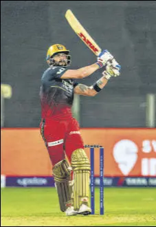  ?? BCCI ?? Virat Kohli scored 48 against Mumbai Indians on Saturday.