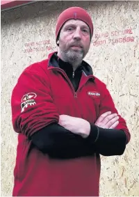  ??  ?? ●● Ride-On bike shop owner Craig Robertson was left shocked and angry by the raid