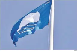  ?? EFE ?? Distintivo de bandera azul.