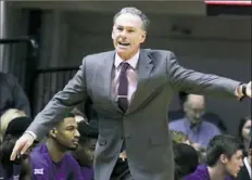  ?? Raymond Thompson/Associated Press ?? A familiar face was on the sideline in Morgantown, W.Va. Jamie Dixon brought TCU in to face No. 7 West Virginia — Dixon’s first coaching trip back to the region since leaving Pitt.