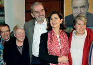  ?? (Foto Nardelli) ?? In campo Da sinistra Attolini, Viglietti, Boldrini e Valer ieri al Simposio di Trento