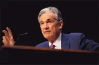  ?? Tribune News Service ?? Federal Reserve Chairman Jerome Powell testifies before the Senate in 2018 in Washington, D.C.