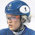  ??  ?? Elise Christie:tackles the 1500m this weekend before her favourite event, the 1000m.