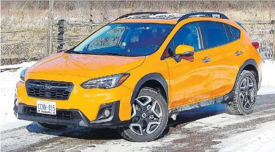  ?? BRIAN HARPER/DRIVING ?? Subaru has updated the Crosstrek for 2018, adding a little extra horsepower.