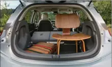  ??  ?? Left:This particular Bolt appears to have an extra rear seat, but it’s intended to show that the batteries don’t ruin the amount of cargo space.
Right: A 240-volt home charging station is really a minimum requiremen­t to own a Bolt. With it, a full...