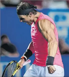  ?? FOTO: GETTY ?? Rafa Nadal celebra el título de Acapulco, el primero de esta temporada 2020