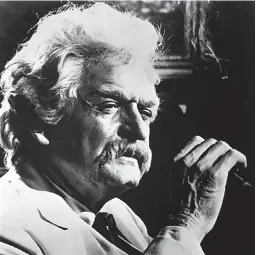  ??  ?? Holbrook as Mark Twain