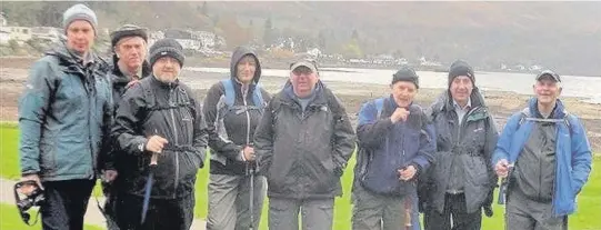  ??  ?? SmilesThe mystery walk to Tarbet was a hit with the Cambuslang Parish Church walking group