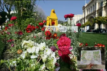  ??  ?? La « villa » sera installée dans les jardins Biovès. Elle a été pensée à partir des plans de la véritable maison-musée d’Emily Dickinson.