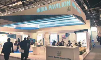  ??  ?? Indian Banks’ Associatio­n’s pavillion at Sibos 2019