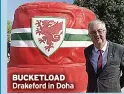  ?? ?? BUCKETLOAD Drakeford in Doha