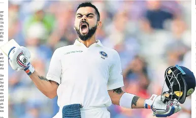  ?? GETTY IMAGES ?? Virat Kohli has been India’s best batsman but the other team members have had a tough time matching his standards.