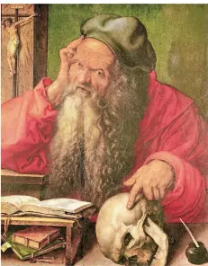  ?? FOTO: DE SELVA/BRIDGEMAN IMAGES ?? Albrecht Dürer malte „Der hl. Hieronymus im Studierzim­mer“1521. Die Zeit zählte zur produktivs­ten im Leben des Künstlers.