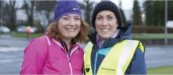  ??  ?? Sharon Eastwood and Mary Davy pictured at last Saturday morning’s Parkrun at Doorly Park.