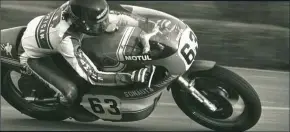  ??  ?? Patrick Pons who raced for Sonauto Yamaha was one of the prominent Motul riders on the grid