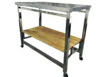  ??  ?? Add an island only when needed: Labbe X-Large kitchen cart folds away to save space. $640, Wayfair.ca