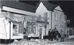  ??  ?? Murder scene: the Horse and Groom pub in Guildford after the IRA bomb