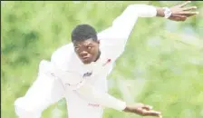  ??  ?? Fast bowler Alzarri Joseph