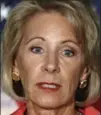  ?? ASSOCIATED PRESS FILE PHOTO ?? Education Secretary Betsy DeVos.