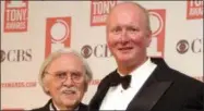  ?? MARY ALTAFFER — AP FILE PHOTO ?? Thomas Meehan, left, and Mark O’Donnell pose with their Tony awards for best book of a Musical for “Hairspray” during the 57th Annual Tony Awards at New York’s Radio City Music Hall.