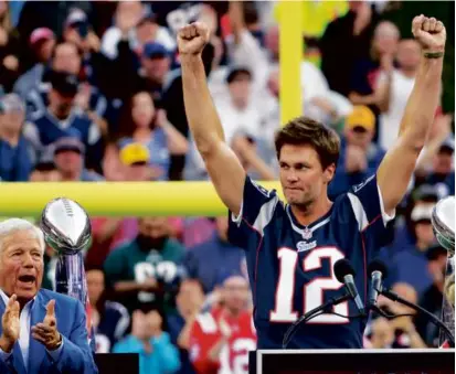 Brady saluted, and he returns the favor - PressReader