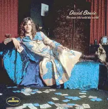  ??  ?? Music legend David Bowie wore a dress on this album cover.